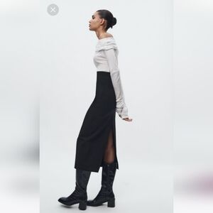 Zara pencil skirt with slit